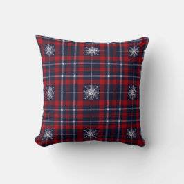 クラシック ブルー レッド クリスマス クッション