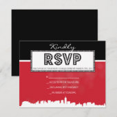 クラシック ブロードウェイ バー バット ミツバ祭 招待状 (正面/裏面)