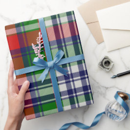 クラシック プリント柄 クリスマス ギフト ラッピングペーパー - あったか ホリデー