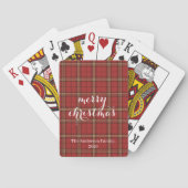 クラシック プリント柄 メリークリスマス トランプ (裏面)