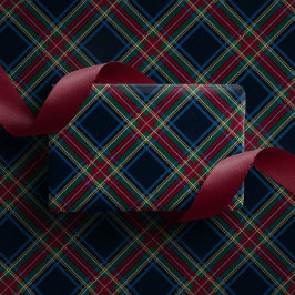 クラシック ホリデー ペイズリー クリスマス ラッピングペーパー