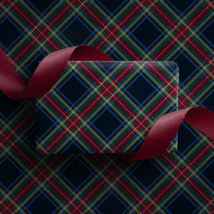 クラシック ホリデー ペイズリー クリスマス ラッピングペーパー