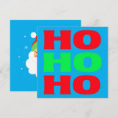クラシック ホー ホー ホー | 永遠のクリスマス シーズンカード (正面/裏面)