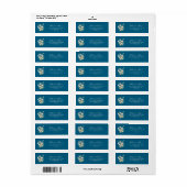 クラシック ボーホー ブラッシュ ワイルドフラワー 返送先ラベル ラベル (フルシート)