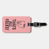 クラシック·ポーキー·ピグ「それで全部フォークだ！」 ラゲッジタグ (正面横)