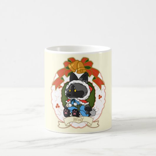 クラシック マグカップ オオカミ 11 oz (中央)