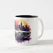 クラシック マスタング コーヒーマグ ツートーンマグカップ (正面右)
