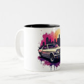 クラシック マスタング コーヒーマグ ツートーンマグカップ (正面左)