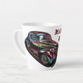 クラシック マッスルカー カフェラテマグ (左アングル)