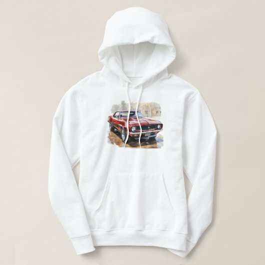 クラシック マッスルカー パーカ (デザイン正面)
