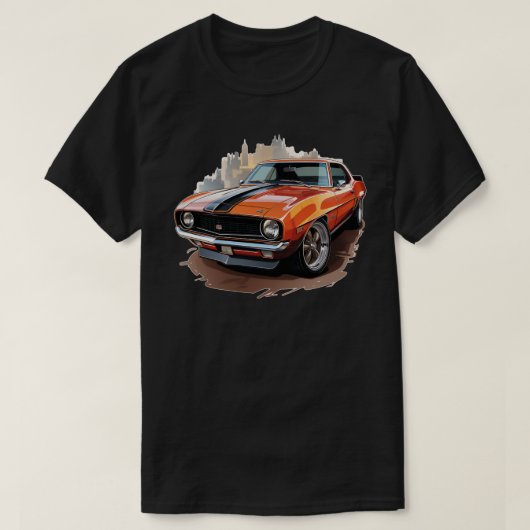 クラシック マッスルカー Tシャツ (デザイン正面)