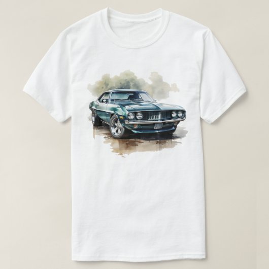 クラシック マッスルカー Tシャツ (デザイン正面)