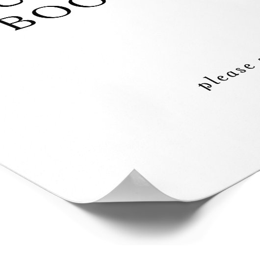 クラシック ミニマリスト ゲストブック サイン (角)