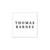 クラシック ミニマリスト プレーン エレガント 追加 名前 ラバースタンプ (インプリント)