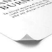 クラシック ミニマル ろうそくが燃える ウェディング サイン (角)