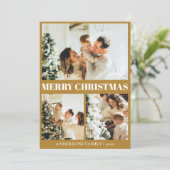 クラシック ミニマル クリスマス マスタード ゴールド (スタンド正面)