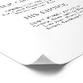 クラシック ミニマル シグネチャードリンク サイン (角)