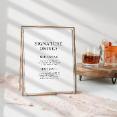 クラシック ミニマル シグネチャードリンク サイン