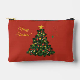 クラシック メリークリスマス アクセサリーポーチ