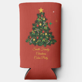 クラシック メリークリスマス スリム缶クーラー