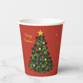 クラシック メリークリスマス 紙コップ