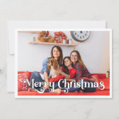 クラシック・メリー・クリスマス年レビュー4枚の写真 シーズンカード (正面)