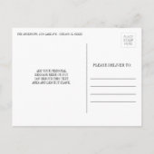 クラシック&モダンベビー誕生発表はがき 案内ポストカード (裏面)