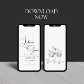 クラシック&モダン結婚式招待状 招待状