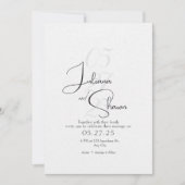 クラシック&モダン結婚式招待状 招待状 (正面)