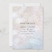 クラシック モダン ボケ ウェディング ライト 保存日 セーブザデート (正面)