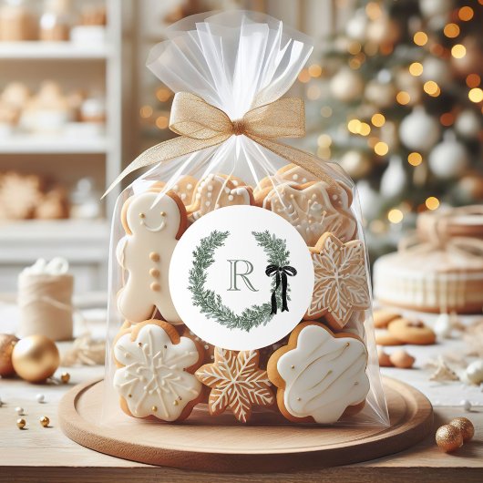 クラシック モノグラム リース クレスト ギフト ステッカー