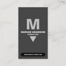 クラシック（モノグラムQR）シルバー&マットブラック 名刺