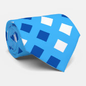 クラシック ライトブルー プリント ユニセックス ネクタイ (ロール)