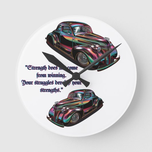 クラシック ラウンド壁時計 (正面)