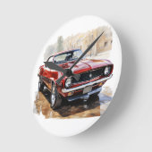 クラシック ラウンド壁時計 (傾斜)