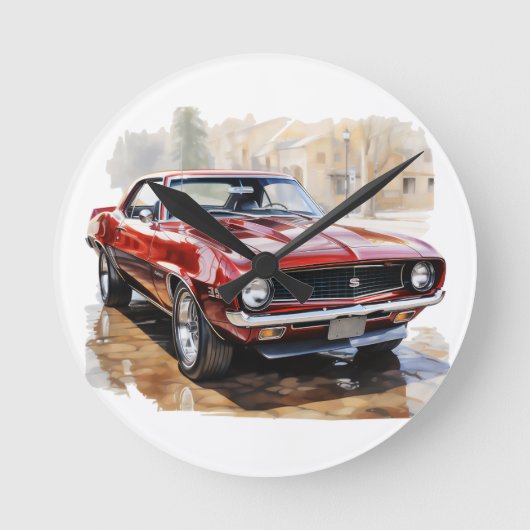 クラシック ラウンド壁時計 (正面)