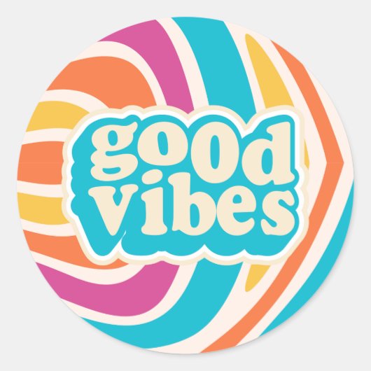 クラシック ラウンド ステッカー (正面)