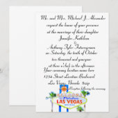 クラシック ラスベガス ウェディング 招待状 (正面/裏面)