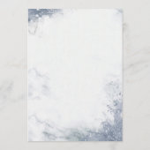 クラシック ラックス マーブル 結婚式 ウェルカム 旅程 プログラム (裏面)