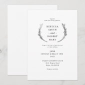 クラシック リース 招待状 (正面/裏面)