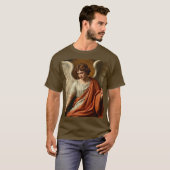 クラシック ルネサンスの天使 メンズTシャツ Tシャツ (正面フル)
