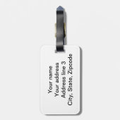 クラシック"レッドコーチマン"ドライフライ荷物タグ ラゲッジタグ (裏面縦)