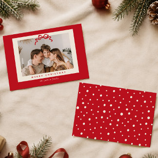 クラシック レッド アイボリー クリスマス 写真