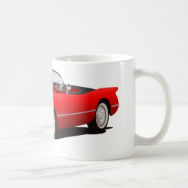 クラシック レッド カー コーヒーマグカップ