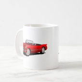 クラシック レッド カー コーヒーマグカップ (正面左)
