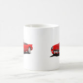 クラシック レッド カー コーヒーマグカップ (中央)