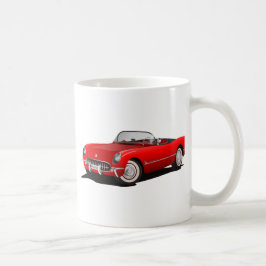 クラシック レッド カー コーヒーマグカップ