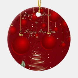 クラシック レッド クリスマス オーナメント クリスマス