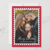 クラシック レッド クリスマス ポストカード 5 枚の写真 (正面)