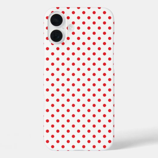 クラシック レッド タイニー ドット Case-Mate iPhoneケース (裏面)